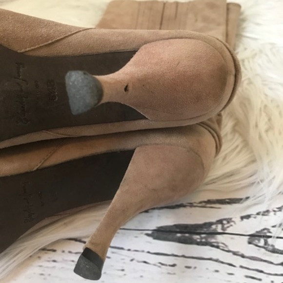 Elizabeth and James mane leather mocha boots 6.5 - Picture 6 of 8